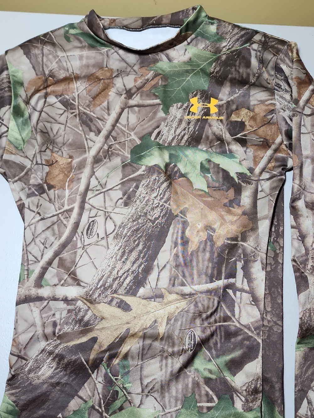Under Armour Men's Realtree Camo Long Sleeve Top - Green/Brown/Yellow